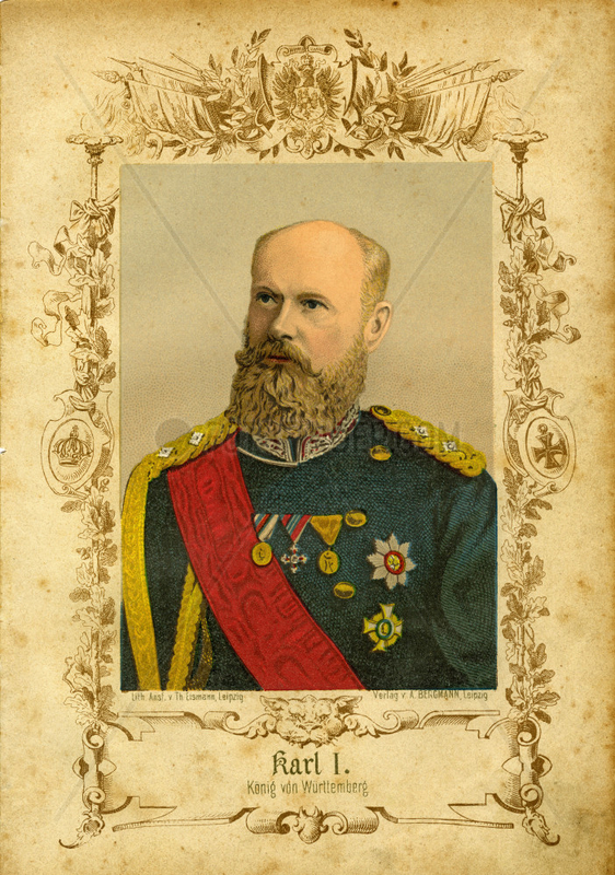 Karl I.,  Koenig von Wuerttemberg,  Portraet,  1874