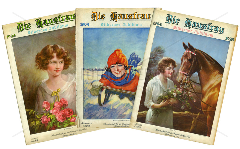 deutschsprachige Monatsmagazine Die Hausfrau,  USA 1929