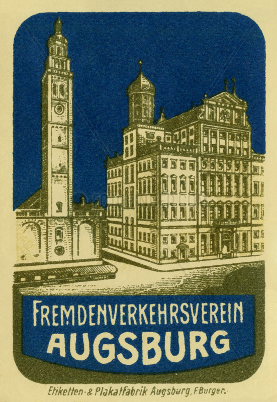 Fremdenverkehrsverein Augsburg,  Werbung,  1912