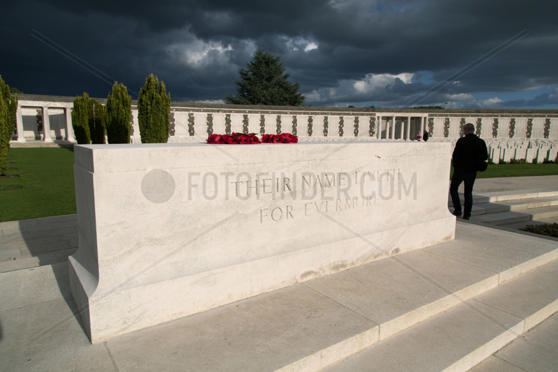 Zonnebeke,  Belgien,  der britische Soldatenfriedhof Tyne Cot