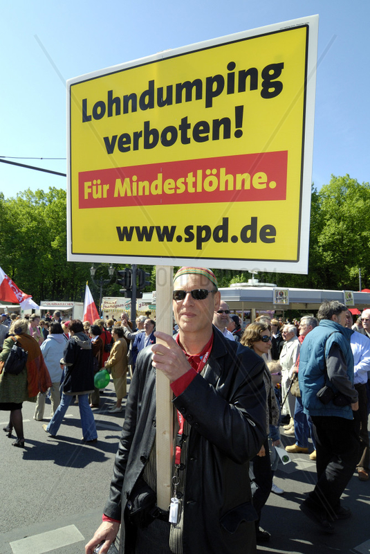 Berlin,  traditionelle Demo am 1. Mai