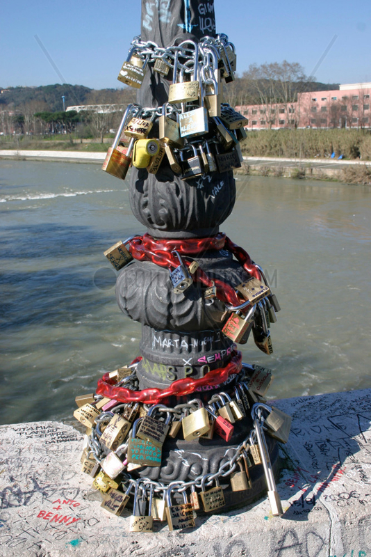 Rome - i love you forever. love and lock at Ponte Milvio