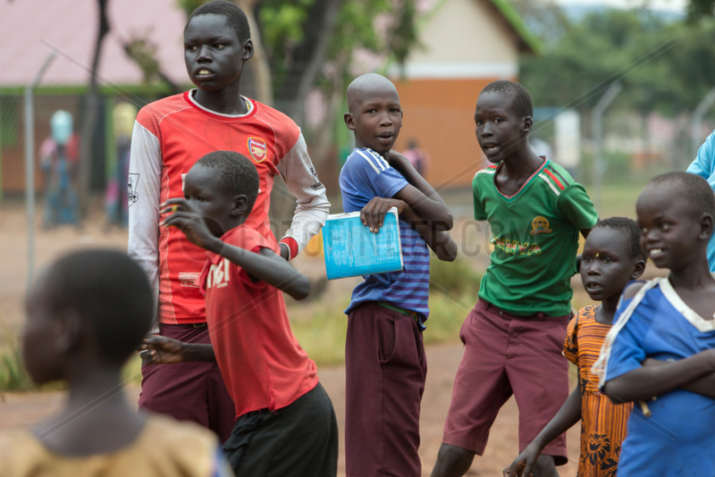 Adjumani,  Uganda - Ansiedlungsprogramm der ugandischen Regierung fuer Fluechtlinge aus dem Sued-Sudan.