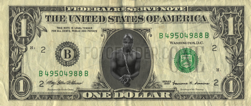 Dollar Sklaverei Geldschein