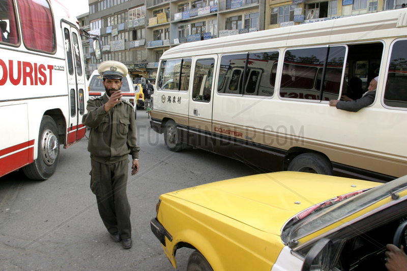 Strassenverkehr im Centrum von Kabul