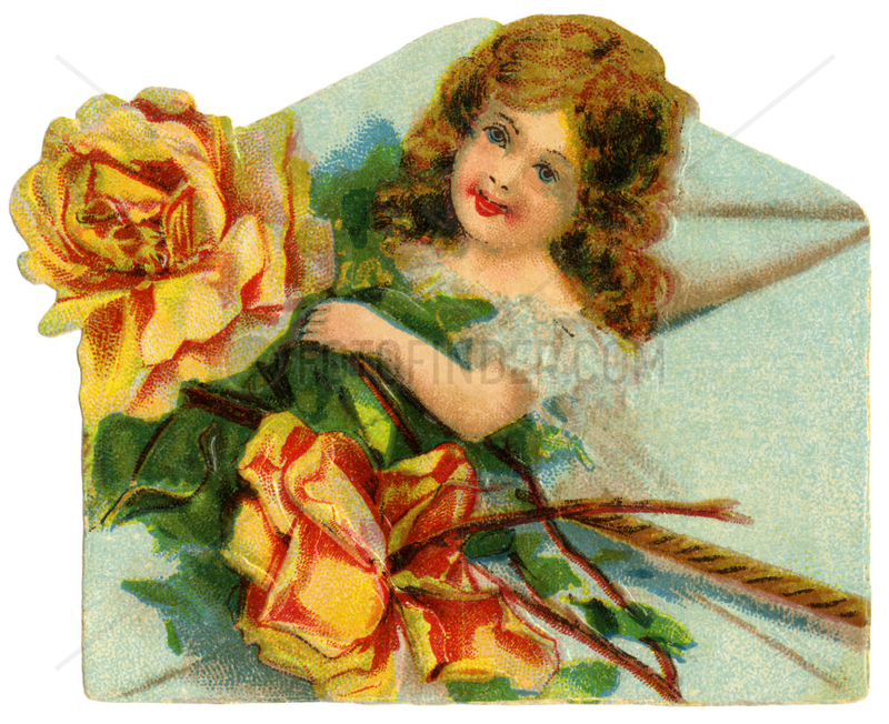 Liebesbrief,  Poesiebild,  1900