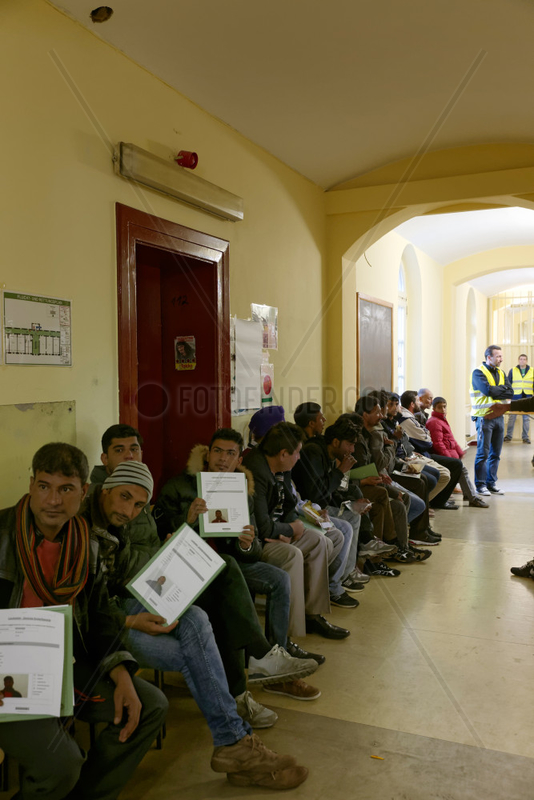 Berlin,  Deutschland,  Registrierung von Fluechtlingen