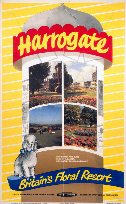'Harrogate - Britain's Floral Resort',  BR poster,  1961.