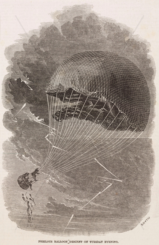 ‘Perilous Balloon Descent on Tuesday Evening’,  1844-1884.