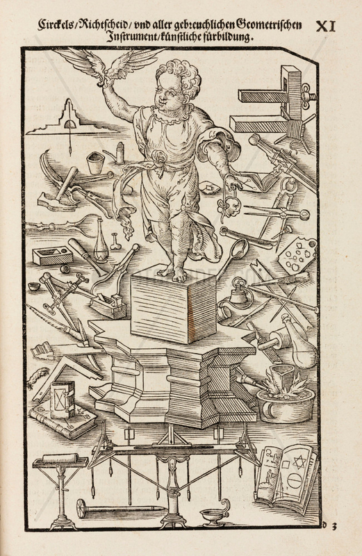 Commonly-used geometrical and other instruments,  1548.
