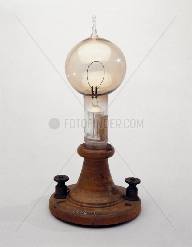 Edison's filament lamp,  1879.