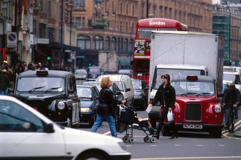 Traffic in London,  1997.