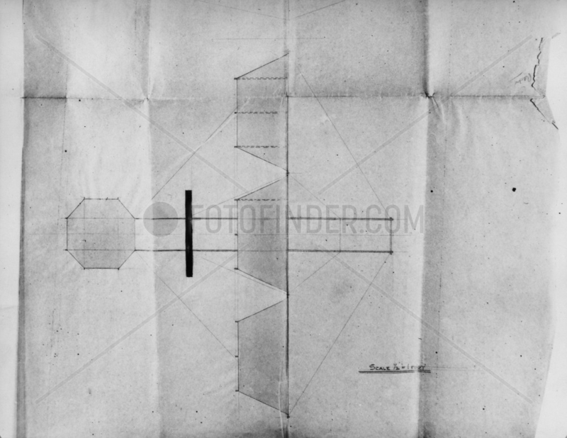Pilcher's quadriplane,  c 1890s.