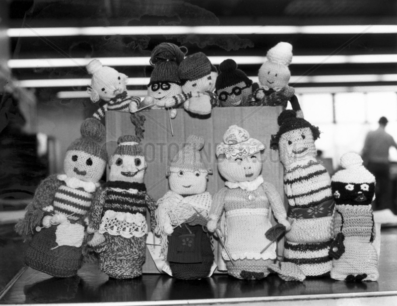 Knitted dolls,  February 1981.