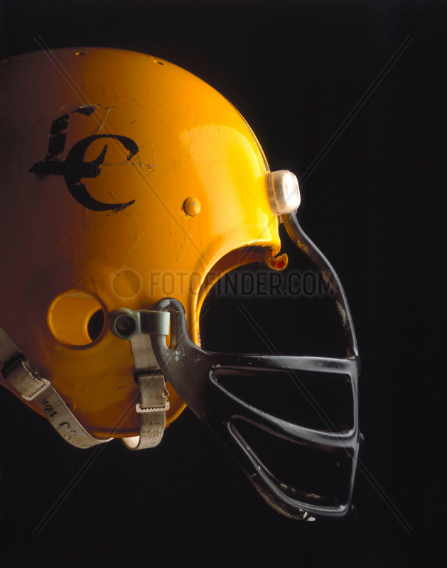 Football helmet,  North American,  c 1975.