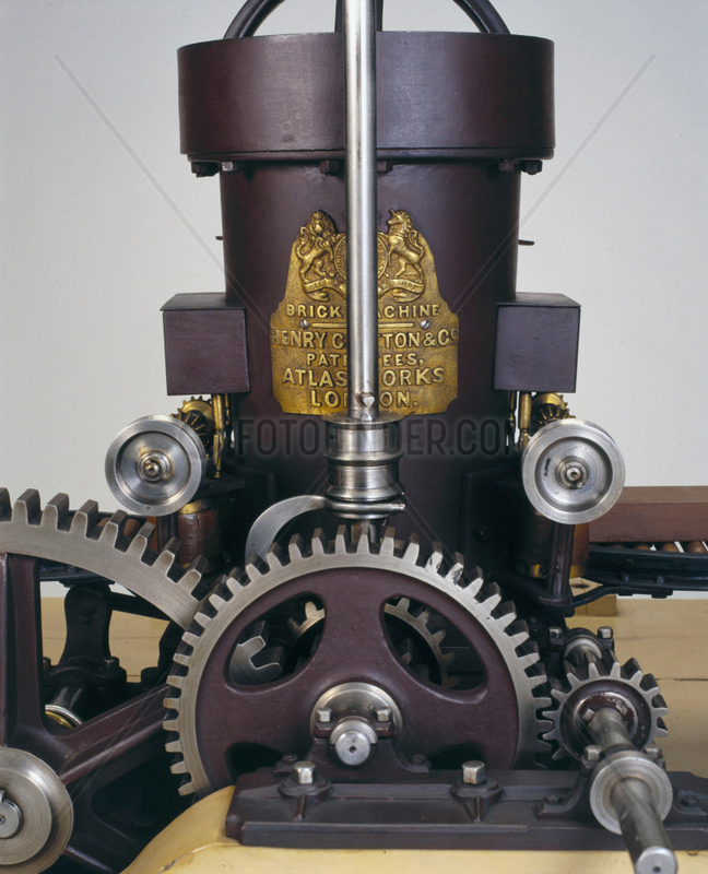 Clayton’s brick-making machine,  1860.