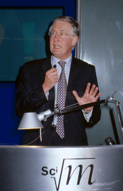 Michael Meacher at the Science Museum,  London,  2002.