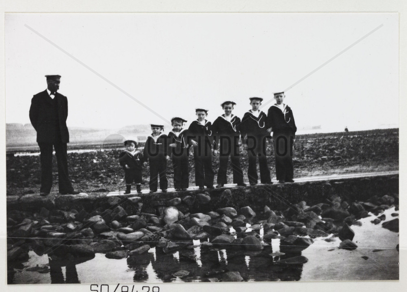 Line of Sea Cadets,  c 1900.