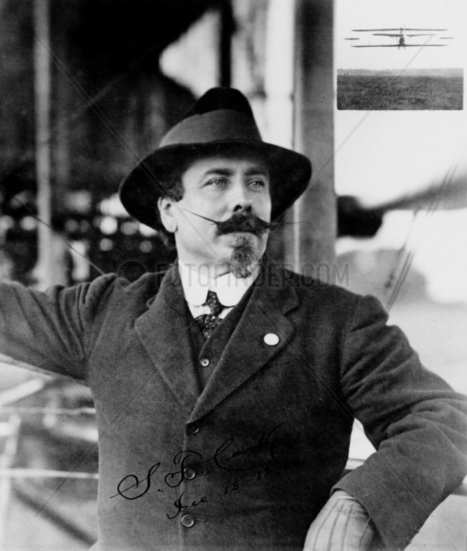 Samuel Franklin Cody,  British aviator,  1912.