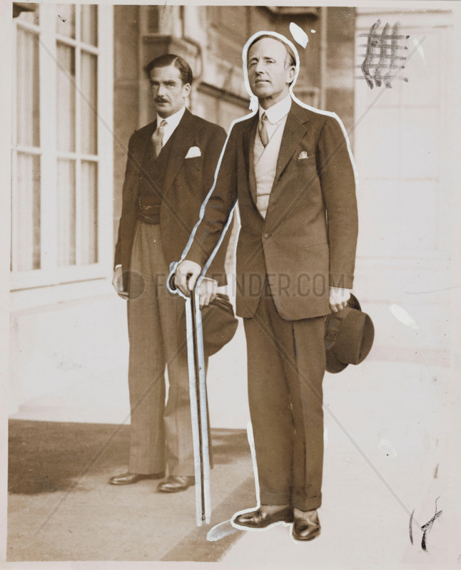 Lord Londonderry and Anthony Eden in Paris,  8 June 1933.