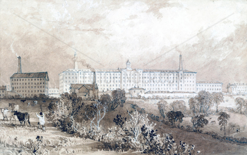 Swainson Birley Cotton Mill near Preston,  Lancashire,  1834.