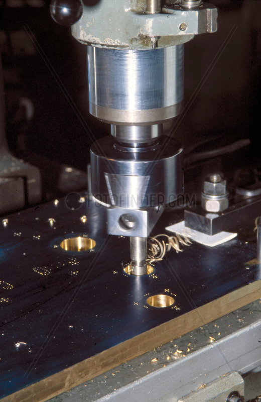 Constructing the test piece for the Difference Engine No 2,  1990.