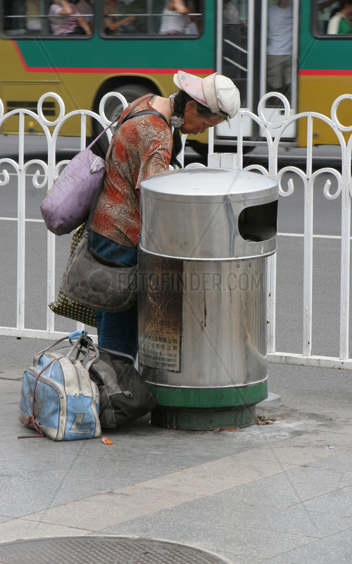 Beijing,  Homeless Man