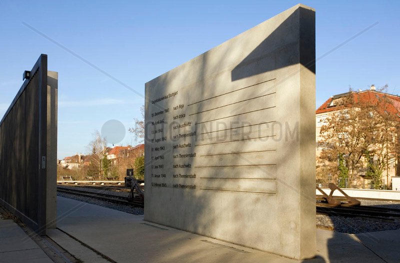 Mahnmal an die Deportation der Juden aus Stuttgarts Innerem Nordbahnhof
