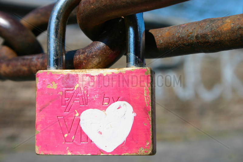 love and padlock at Ponte Milvio