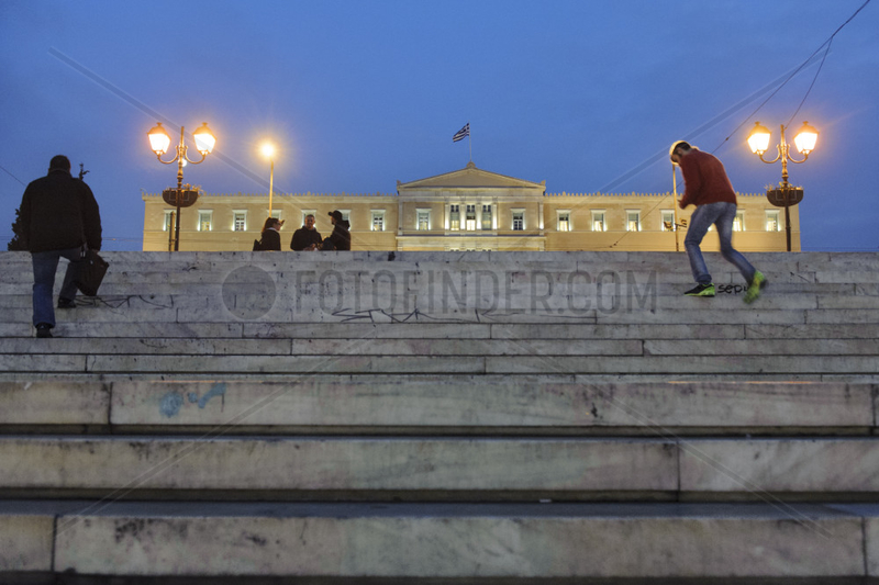 Treppe auf dem Syntagma-Platz