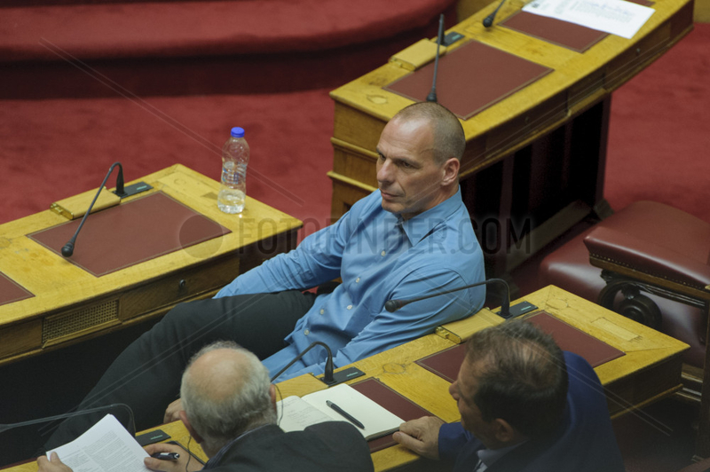 Sitzung im griechischen Parlament