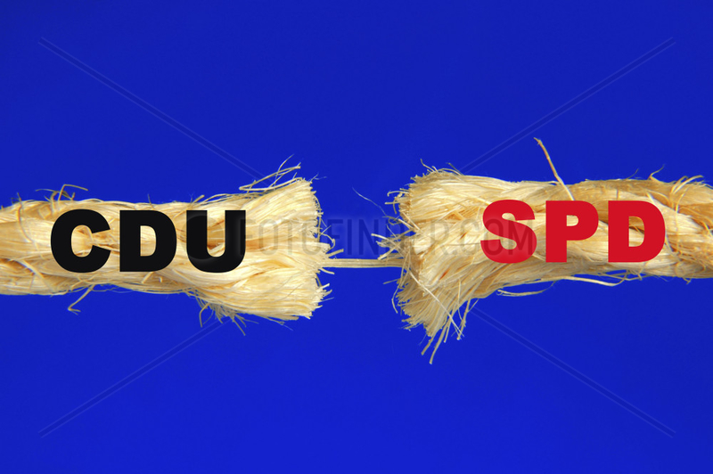 Strick der grossen Koalition zwischen CDU und SPD zerreisst