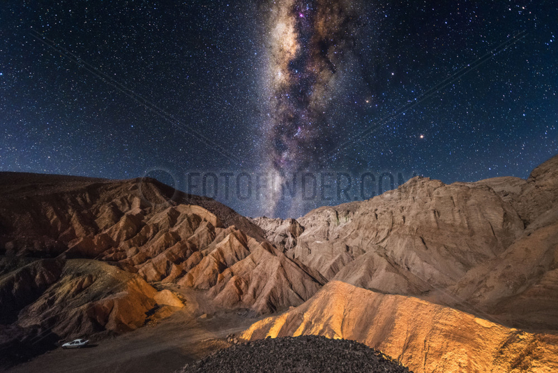 Milky Way over the Valley of Death,  San Pedro de Atacama,  Chile