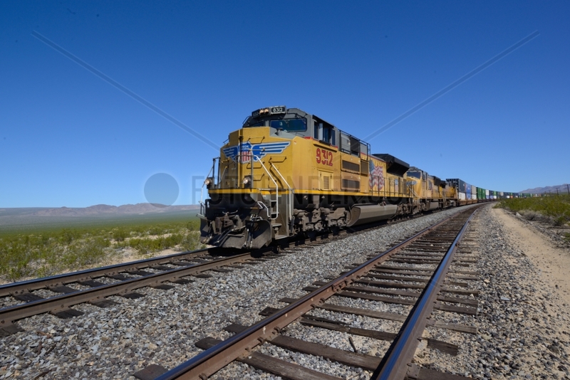 Union pacific railroad - Mojave National Preserve Californie