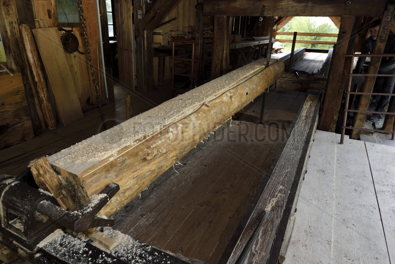Haut Fer sawmill dating from 1878,  the carriage,  Territoire de Belfort,  France