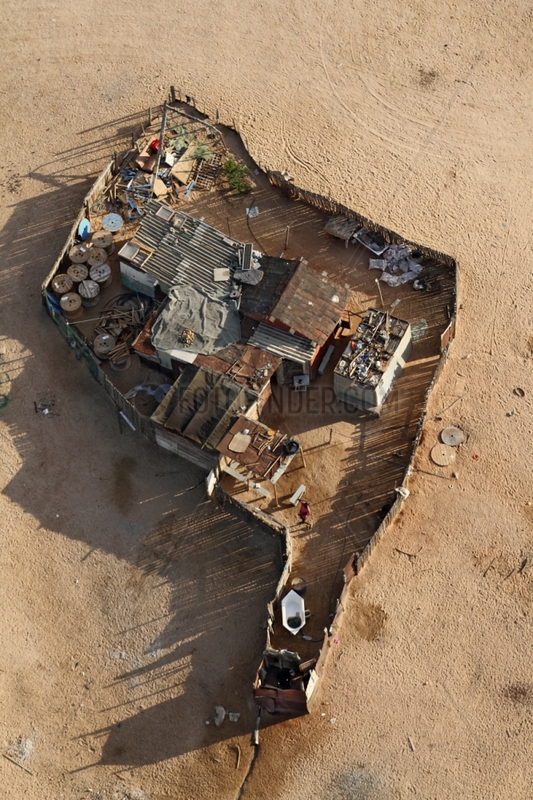 Housing at the edge of the Namib Desert Namibia