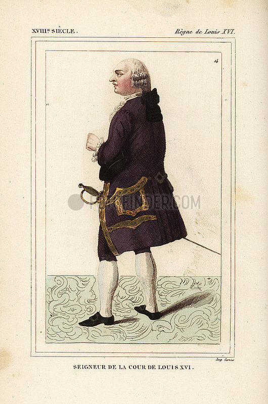 Lord of the court of King Louis XVI,  France.