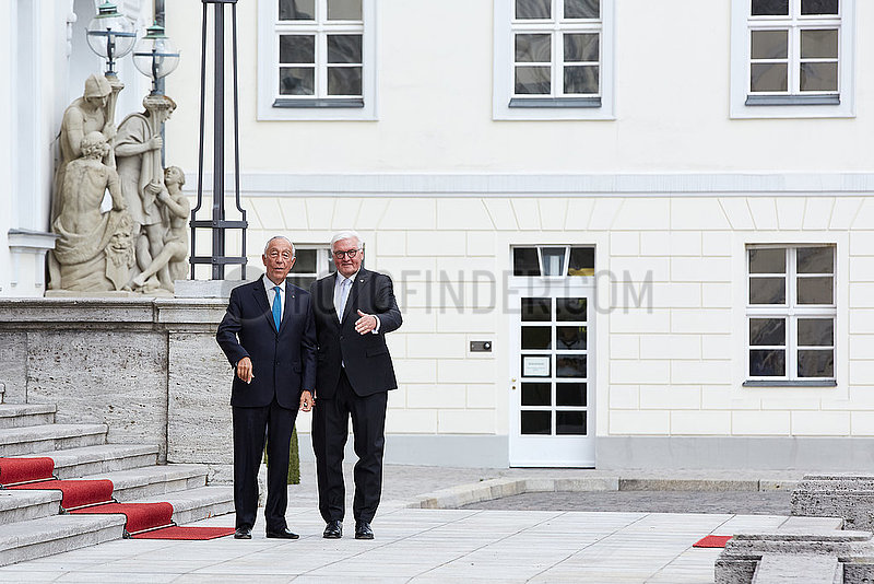 Berlin,  Deutschland - Bundespraesident Frank-Walter Steinmeier und Marcelo Rebelo de Sousa,  Staatspraesident Portugals.