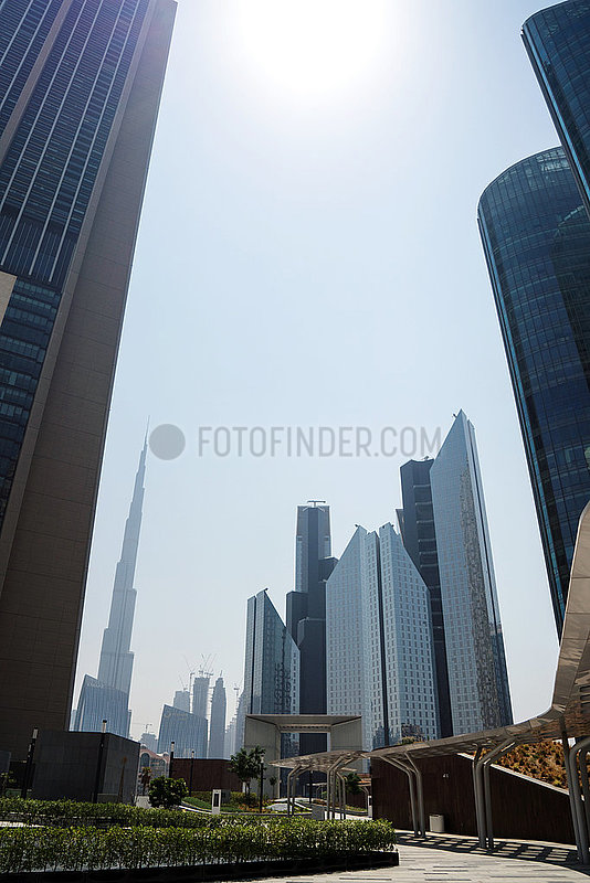 Dubai,  United Arab Emirates,  September 2020- View on the Dubai Financial center