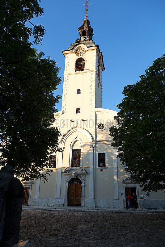 Kroatien,  Rijeka - Basilika Unserer Lieben Frau von Trsat. Wurde 2003 von Papst Paul Johannes II besucht