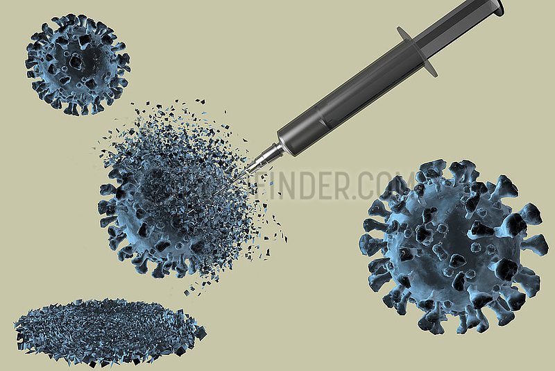 CGI Visualisierung: Impfung Coronavirus