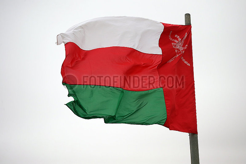 Riad,  Saudi-Arabien,  Nationalfahne des Oman