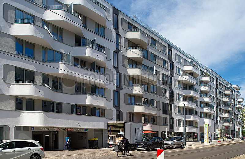 Berlin,  Deutschland - Neubau von Eigentumswohnungen in der Pappelallee in Prenzlauer Berg