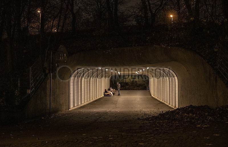 Obdachlose an der Theresienwiese,  21. November 2021