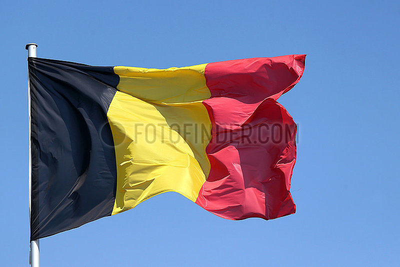 Iffezheim,  Deutschland,  Nationalfahne von Belgien