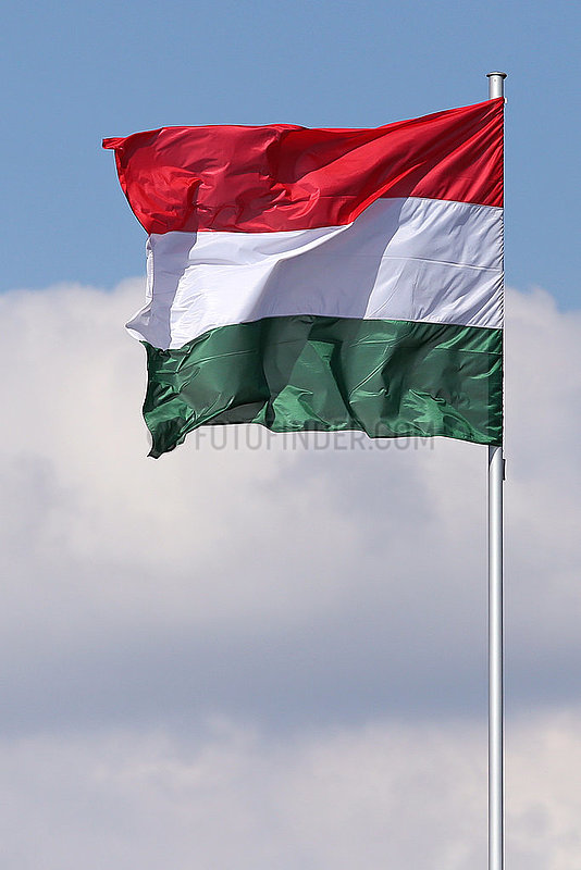 Iffezheim,  Deutschland,  Nationalfahne von Ungarn