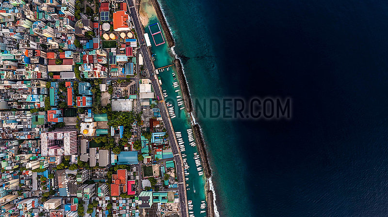 Malediven. Luftbild der Insel männlicher Stadt,  der Hauptstadt Malediven. Luftbild der Insel männlicher Stadt,  der Hauptstadt