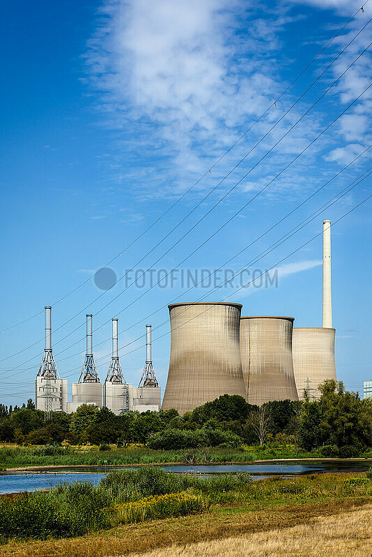 Kraftwerk Gersteinwerk,  RWE,  Erdgas Dampfkraftwerk,  Werne,  Nordrhein-Westfalen,  Deutschland,  Europa