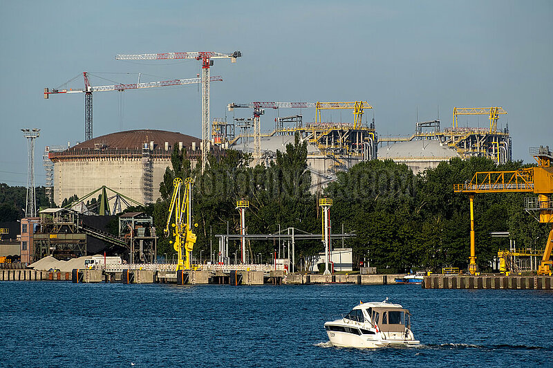 Polen,  Swinemuende - LNG-Terminal Praesident Lech Kaczynski beim Hafen der Stadt an der Ostsee