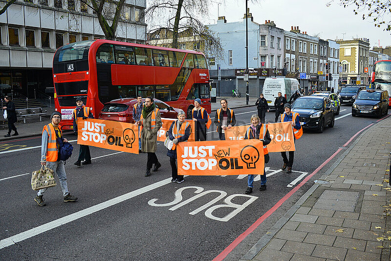 Just Stop Oil Protest in London
